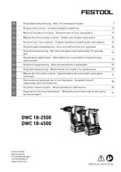 Festool DWC 18-4500 Manual De Instrucciones