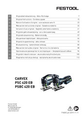 Festool CARVEX PSBC 420 EB Manual De Instrucciones