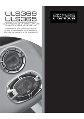 Jensen PHASE LINEAR ULS369 Manual Del Usuario