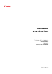 Canon iB4100 Serie Manual En Linea