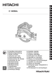 Hitachi C 18DBAL Instrucciones De Manejo