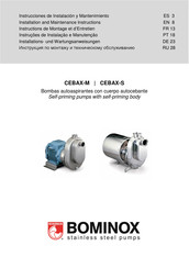 Bominox CEBAX-M Serie Instrucciones De Instalación Y Mantenimiento