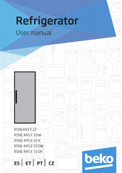 Beko RSNE 445 E 33 W Manual Del Usuario