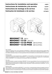 Beko BM13 Instruciones De Instalación Y De Servicio