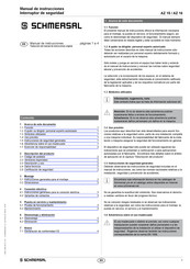 Schmersal AZ15 Manual De Instrucciones