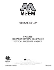 Mi-T-M THE CHORE MASTER CV-Serie Manual Del Operador