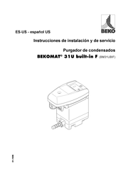 Beko BEKOMAT 31U built-in F Instrucciones De Instalación