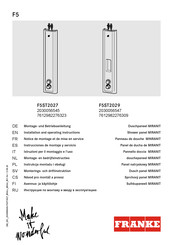 Franke F5ST2027 Instrucciones De Montaje