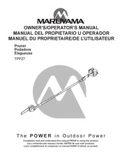 Maruyama TPP27 Manual Del Propietario U Operador