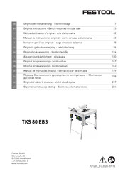 Festool TKS 80 EBS Manual De Instrucciones