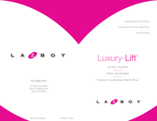 LAZBOY Luxury-Lift Instrucciones De Operación