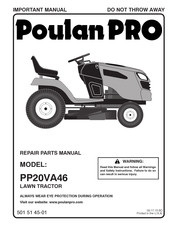 Poulan Pro PP20VA46 Manual De Reparaciones