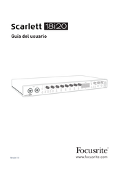 Focusrite Scarlett 18i20 Guia Del Usuario