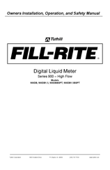 Tuthill Fill-Rite 900 Serie Manual De Instalación, Funcionamiento, Mantenimiento Y Seguridad