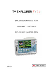 Promax TV EXPLORER II Manual De Instrucciones