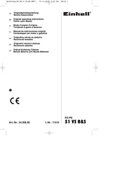 EINHELL RG-PM51 VS B&S Manual De Instrucciones