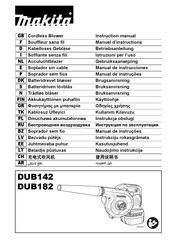 Makita DUB182Z Manual De Instrucciones