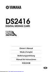 Yamaha DS2416 Manual De Instrucciones