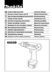 Makita 6503D Manual De Instrucciones