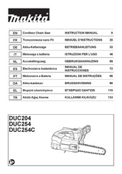 Makita DUC254Z Manual De Instrucciones