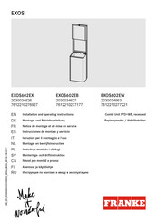 Franke EXOS602EW Instrucciones De Montaje Y Servicio