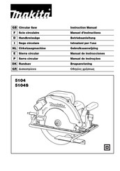 Makita 5104 Manual De Instrucciones