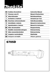 Makita 6705D Manual De Instrucciones