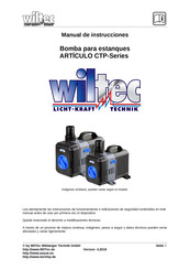 WilTec SunSun CTP Serie Manual De Instrucciones