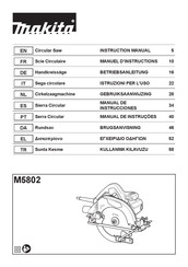 Makita M5802 Manual De Instrucciones