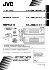 JVC KD-AR860 Manual De Instrucciones