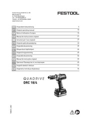 Festool DRC 18/4 Manual De Instrucciones