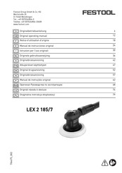 Festool LEX 2 185/7 Manual De Instrucciones