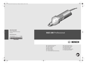 Bosch GSZ 160 Professional Manual Original