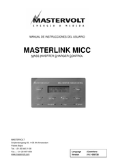 Mastervolt MASTERLINK MICC Manual De Instrucciones