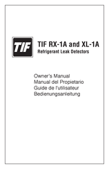 TIF XL-1A Manual Del Propietário