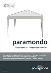 paramondo Faltpavillon Basic Instrucciones De Montaje