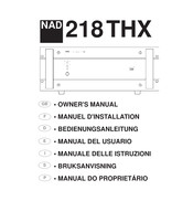 NAD 218 THX Manual Del Usuario