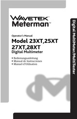 Wavetek Meterman 23XT Manual De Instrucciones