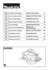 Makita DHS900ZK Manual De Instrucciones