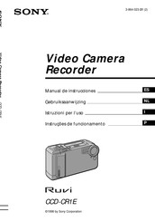 Sony Ruvi  CCD-CR1E Manual De Instrucciones