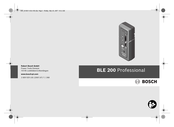 Bosch BLE 200 Professional Manual Original