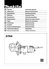 Makita 3704 Manual De Instrucciones