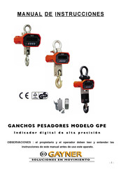 GAYNER GPE Serie Manual De Instrucciones