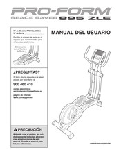 Pro-Form SPACE SAVER 895 ZLE Manual Del Usuario