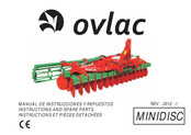 Ovlac MINIDISC 500 P Manual De Instrucciones Y Repuestos