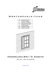 Weka Holzbau 100.1312.00.00 Instrucciones De Montaje