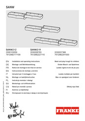 Franke SANW212 Instrucciones De Montaje Y Servicio