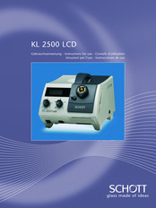 SCHOTT KL 2500 LCD Instrucciones De Uso