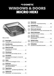 Dometic MICRO HEKI Instrucciones De Montaje Y De Uso