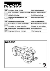 Makita DCS550Z Manual De Instrucciones